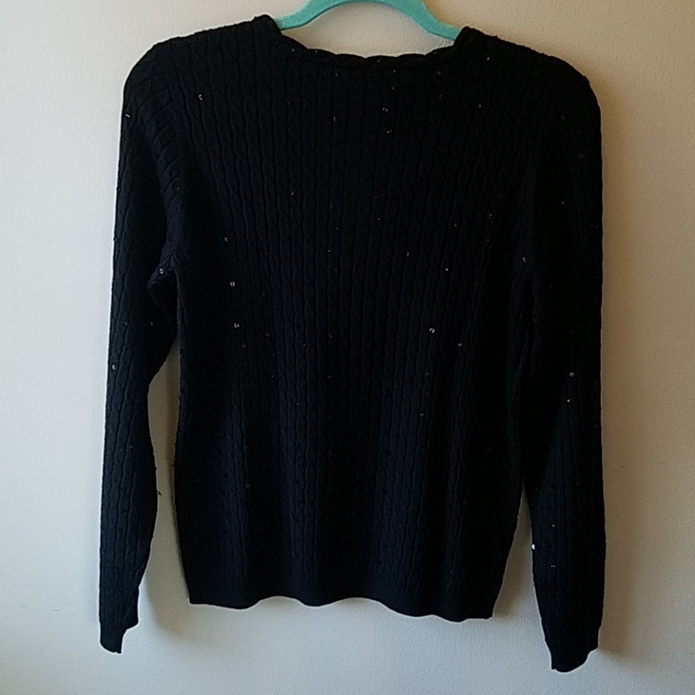 Pendleton Silk Cashmere Blend Sequined Sweater - image 2
